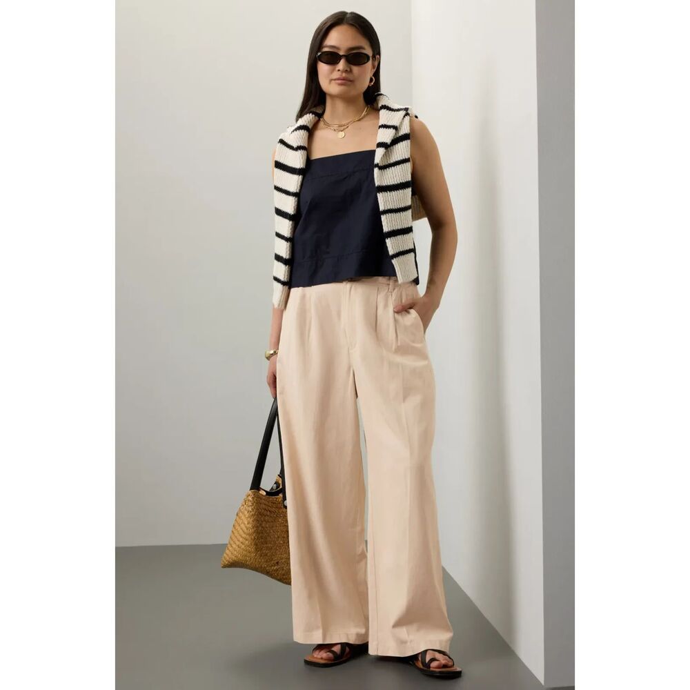 Madewell The Harlow Wide-Leg Pants 8 NWT